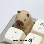 Lobo Capybara Keycaps Creative Resin Keycaps For Mechanical Keyboard Cute Cartoon Keyboard Decoration Customized Keycaps Gifts