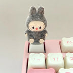Kawaii Cute Flocked Single Keycaps for Mechanical Keyboard - Custom DIY Creative Keycap Decoration Unique Gift for Gamers