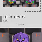 New Eva-01 Keycaps Creative Trendy Play Personalized Keycaps Desktop Decoration Mechanical Keyboard  Anime Theme Key Cap