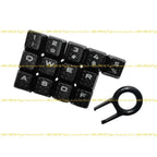 E21E 13PCS Anti Slip Keycap Set for K70 RGBK70 K95 K90 K65 Enhances Grip and Comfort for Long Hours of Typing or Gaming