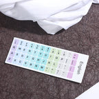 English Keyboard Sticker Makaron Color Keycap Key Caps Cover Stickers Desktop Computer Laptop Sticker