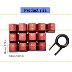 E21E 13PCS Anti Slip Keycap Set for K70 RGBK70 K95 K90 K65 Enhances Grip and Comfort for Long Hours of Typing or Gaming