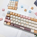 Sea Salt Cat Key Cap Party Pink Keycap MAO Profile Replacement Keycaps for Mechanical Keyboard 61 64 68 78 84 87 96 98 104 108