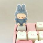 Kawaii Cute Flocked Single Keycaps for Mechanical Keyboard - Custom DIY Creative Keycap Decoration Unique Gift for Gamers