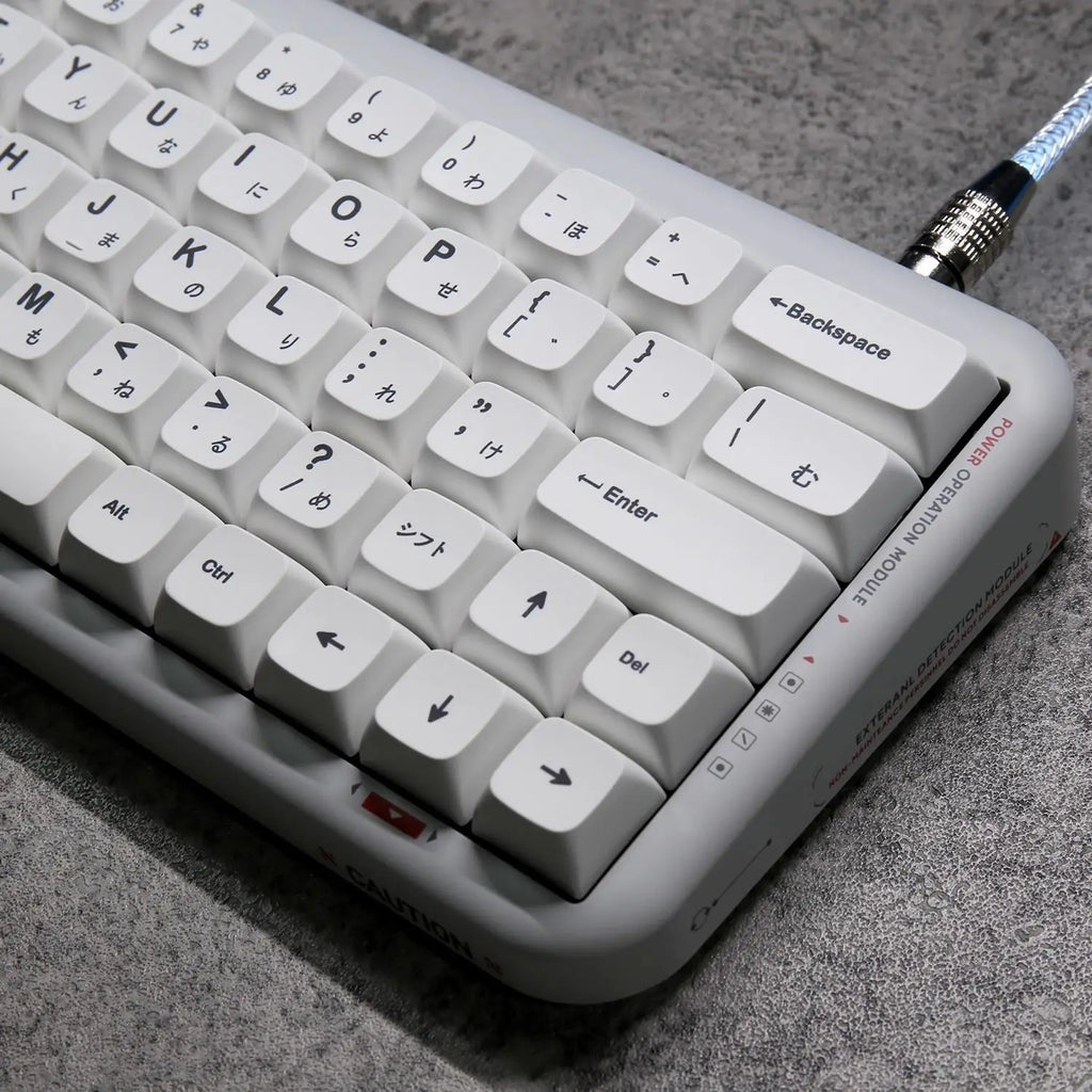 K135 Minimalist White Keycap PBT Thermal Sublimation XDA Concise Japanese Korea Key Cap Adaptive Mechanical Keyboard Keycaps