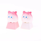 Cute Cartoon 3D Animal Keycap Mechanical Keyboard Caps OEM Height Keycap Kawaii DIY Keyboard Accessories Girl Gifts