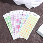 English Keyboard Sticker Makaron Color Keycap Key Caps Cover Stickers Desktop Computer Laptop Sticker