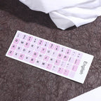 English Keyboard Sticker Makaron Color Keycap Key Caps Cover Stickers Desktop Computer Laptop Sticker