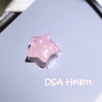 Keycap Games Backlit Cat Paw DIY Star Key Cap Mechanical Keyboards Keycaps for Mechanical Keyboards R4 Height Cherry MX Axis