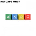 4 Keys/Set PSP Style PBT Keycaps OEM Height Dye-Sublimated Legends Directional Arrows Auxiliary Keys Keyboard Accessory
